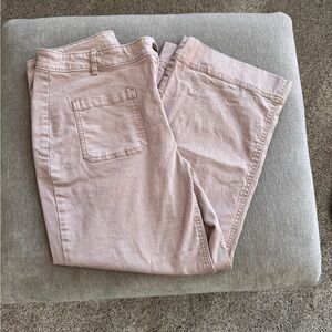 Old Navy Soft Pink High-Rise Wide Leg Pants